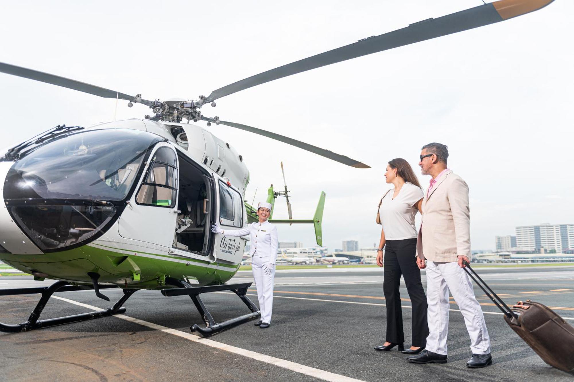 เดอะเพนินซูลา มนิลา Hotel Makati City ภายนอก รูปภาพ Helicopter service